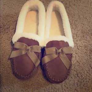 Brown slippers